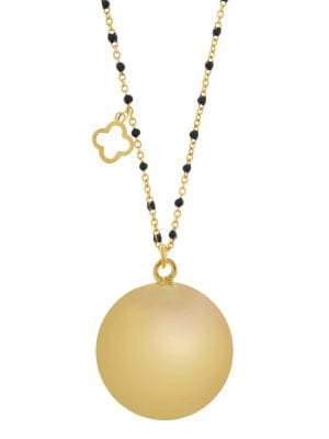 Fine gold/brown | Bola zwangerschapsketting [ID-659]