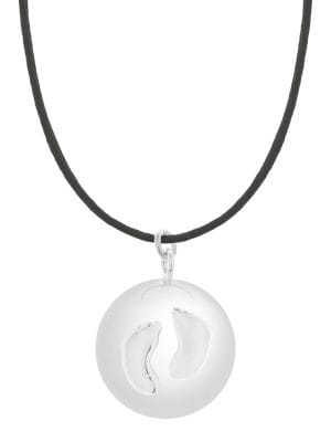 Sofie black baby feet | Bola zwangerschapsketting [ID-665]