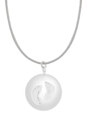 Sofie grey baby feet | Bola zwangerschapsketting [ID-668]